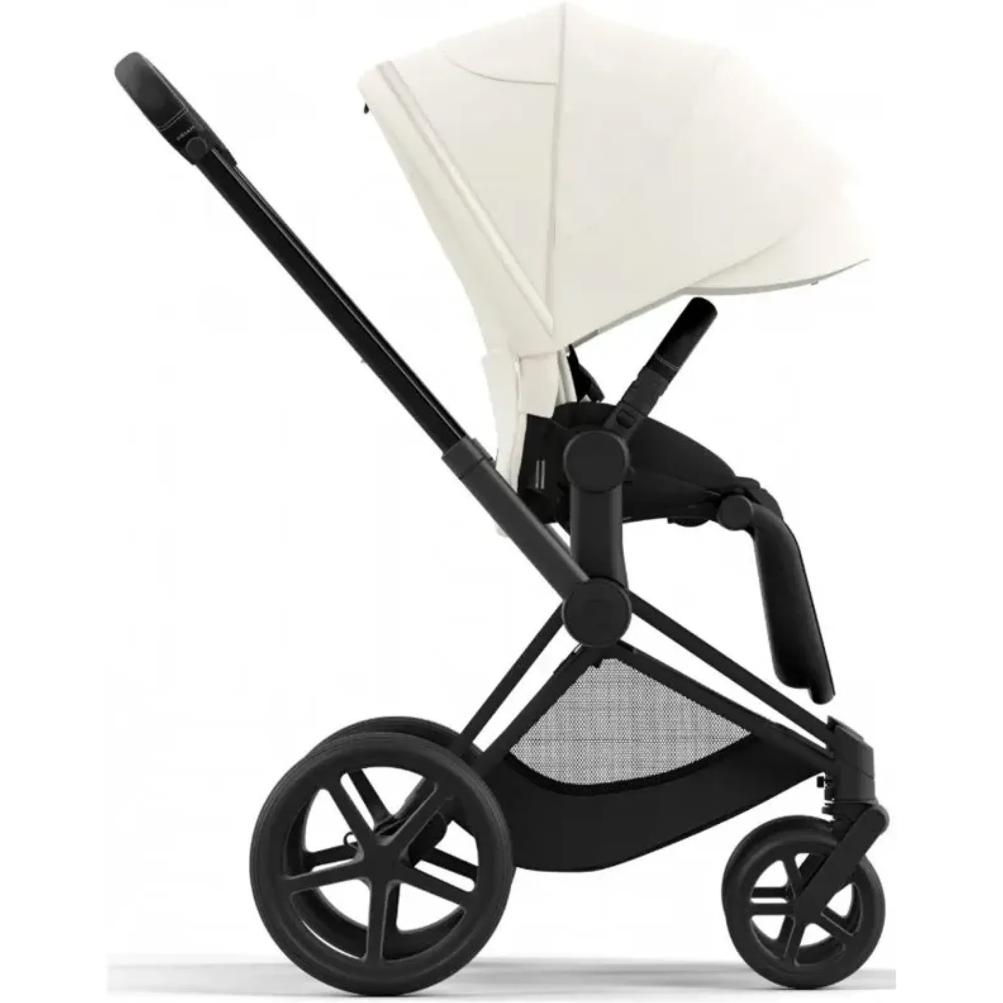 Коляска 2в1 Cybex Priam 4.0 Off White на шасі Matt Black