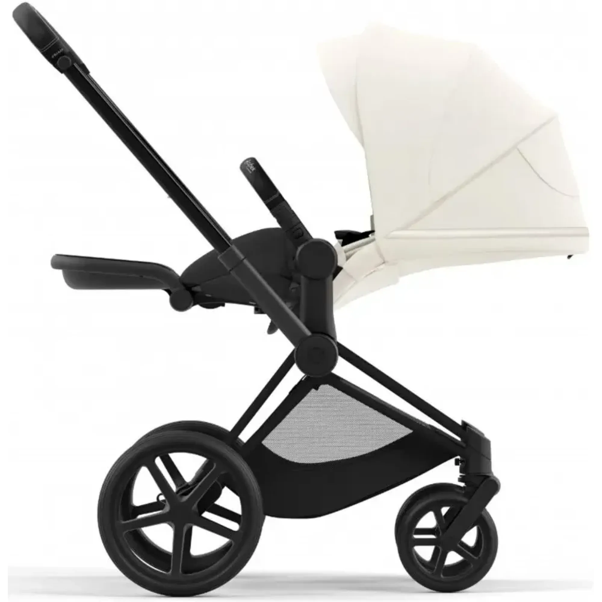 Коляска 2в1 Cybex Priam 4.0 Off White на шасі Matt Black