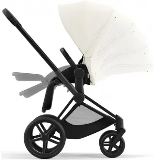 Коляска 2в1 Cybex Priam 4.0 Off White на шасі Matt Black