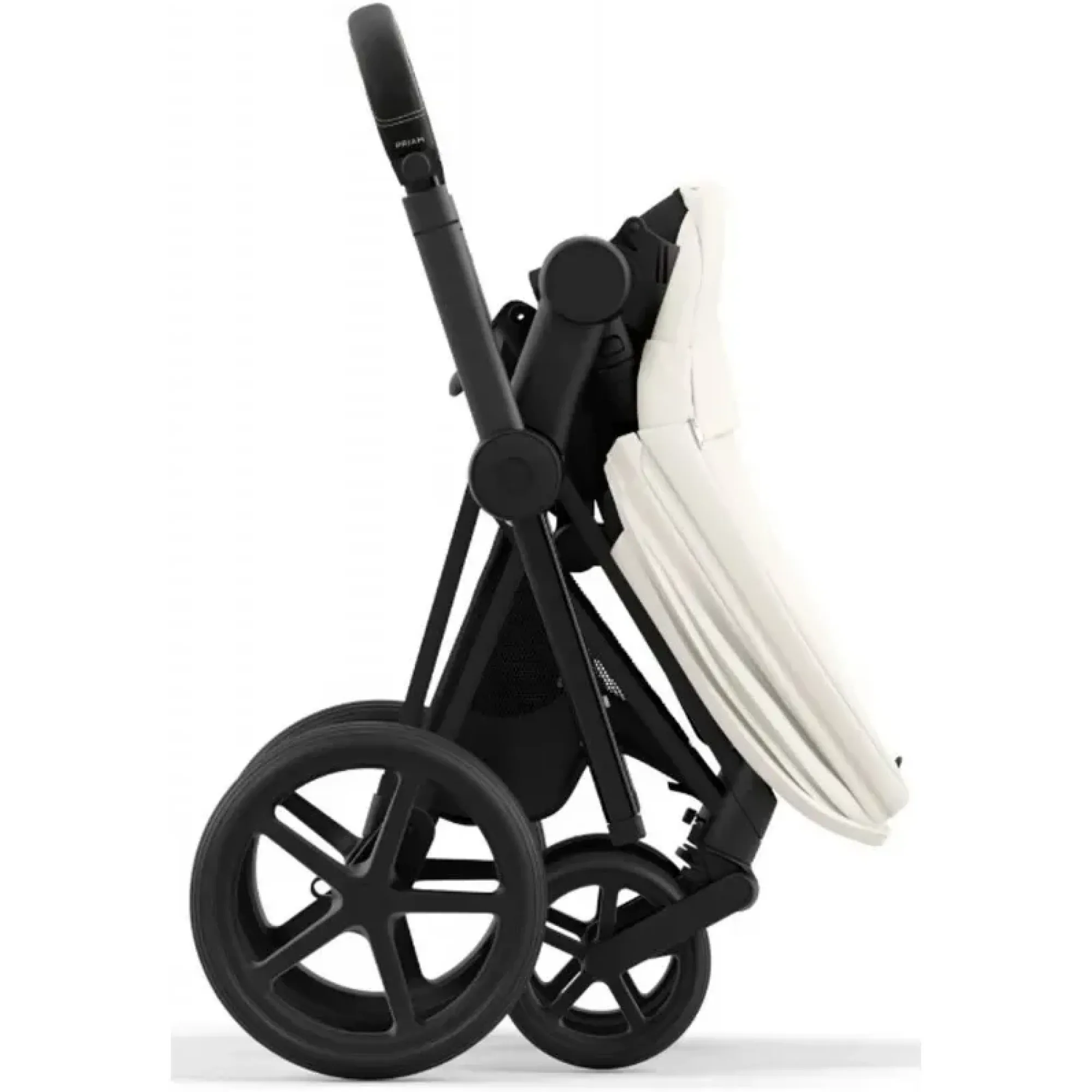 Коляска 2в1 Cybex Priam 4.0 Off White на шасі Matt Black