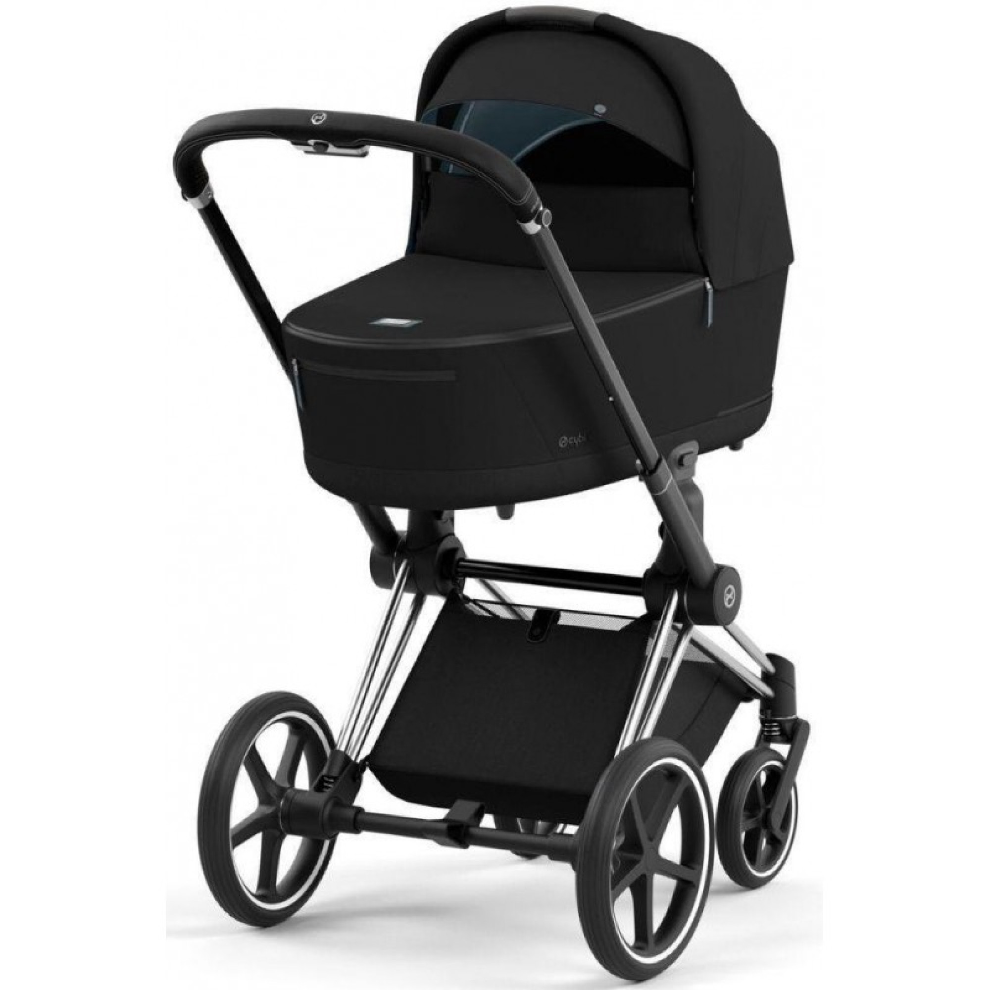 Коляска 2в1 Cybex Priam 4.0 Sepia Black на шасі Chrome Black