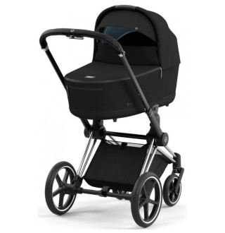 Коляска 2в1 Cybex Priam 4.0 Sepia Black на шасі Chrome Black