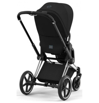 Коляска 2в1 Cybex Priam 4.0 Sepia Black на шасі Chrome Black