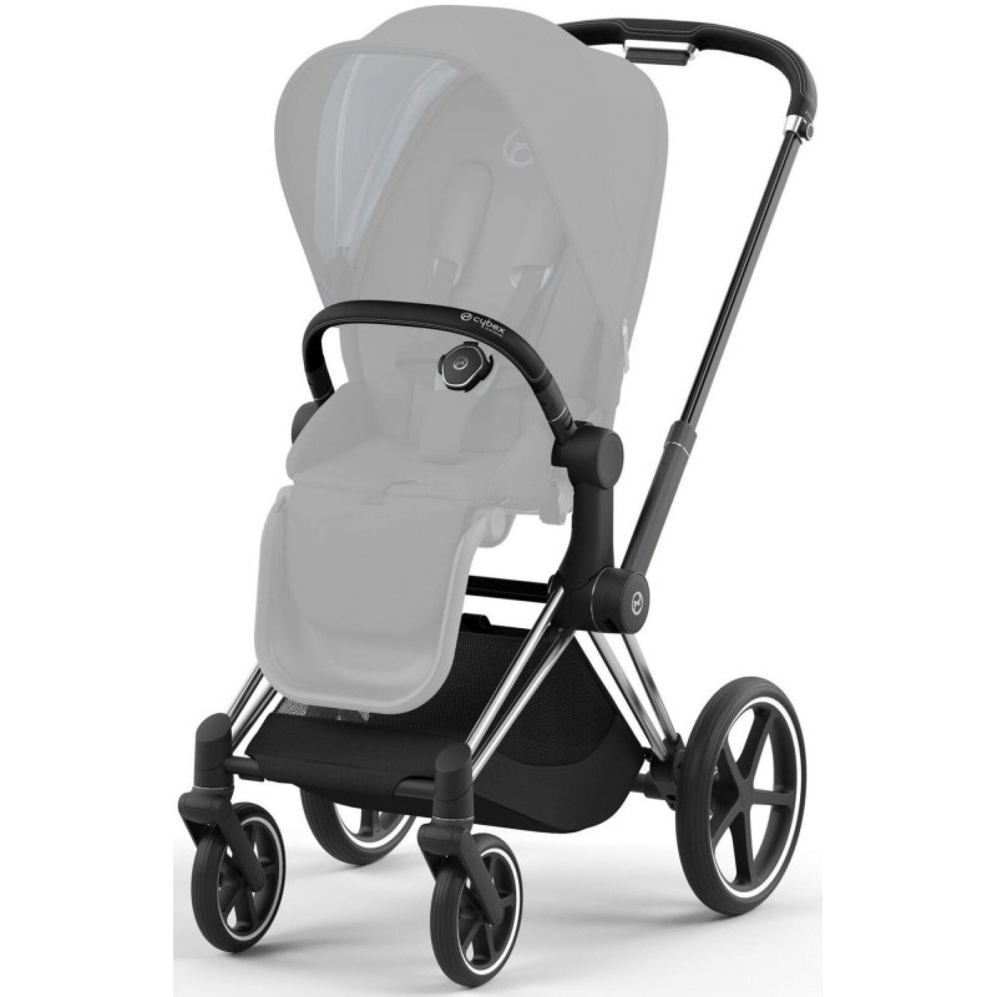 Коляска 2в1 Cybex Priam 4.0 Sepia Black на шасі Chrome Black