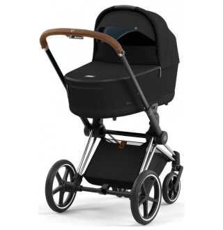 Коляска 2в1 Cybex Priam 4.0 Sepia Black на шасі Chrome Brown