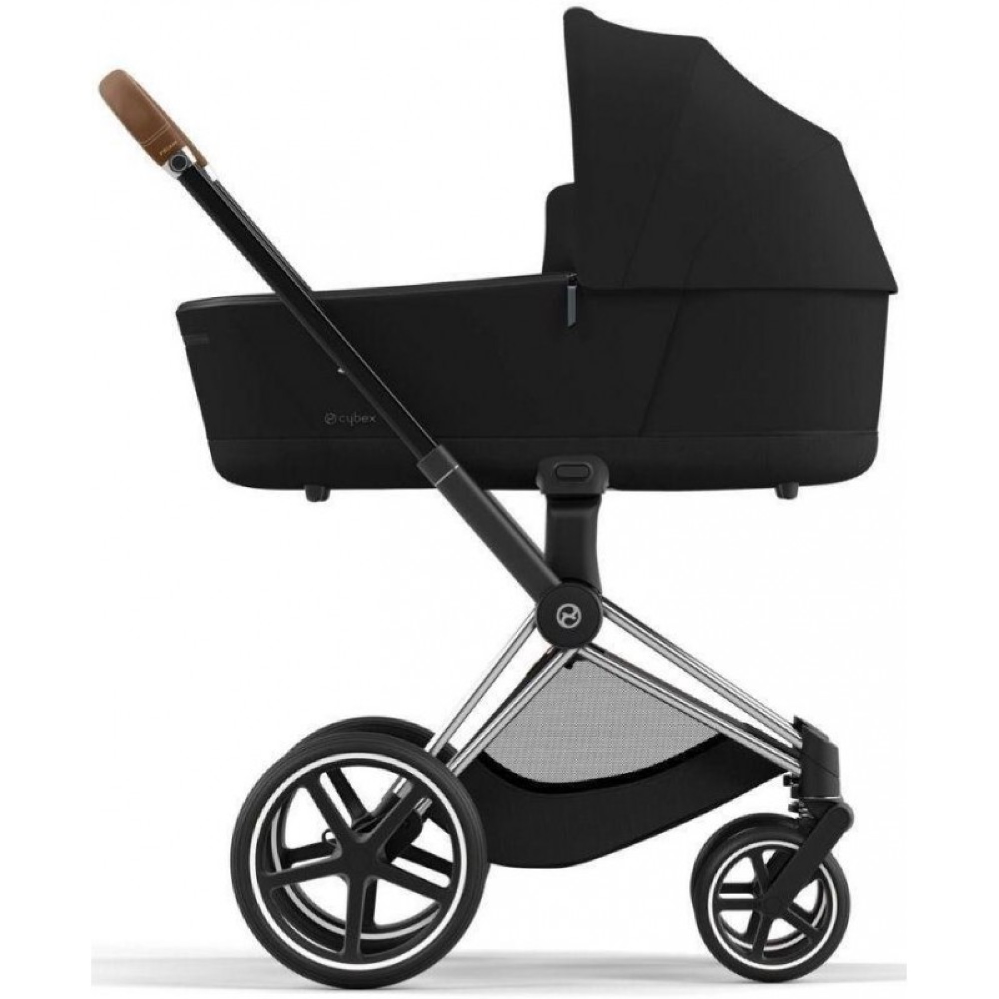 Коляска 2в1 Cybex Priam 4.0 Sepia Black на шасі Chrome Brown