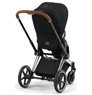 Коляска 2в1 Cybex Priam 4.0 Sepia Black на шасі Chrome Brown