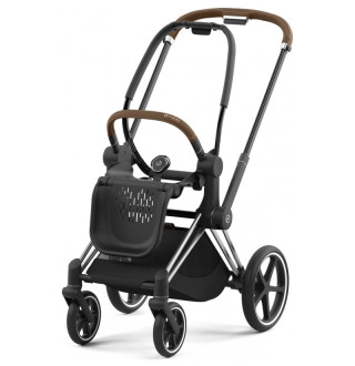 Коляска 2в1 Cybex Priam 4.0 Sepia Black на шасі Chrome Brown