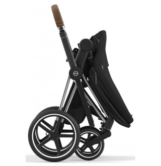 Коляска 2в1 Cybex Priam 4.0 Sepia Black на шасі Chrome Brown