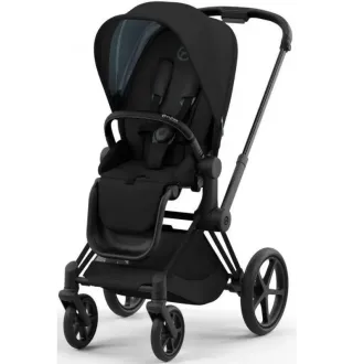 Коляска 2в1 Cybex Priam 4.0 Sepia Black на шасі Matt Black