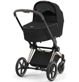 Коляска 2в1 Cybex Priam 4.0 Sepia Black на шасі Rosegold