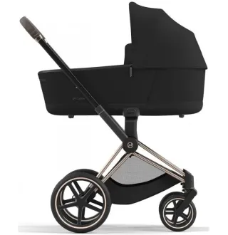Коляска 2в1 Cybex Priam 4.0 Sepia Black на шасі Rosegold