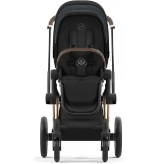 Коляска 2в1 Cybex Priam 4.0 Sepia Black на шасі Rosegold