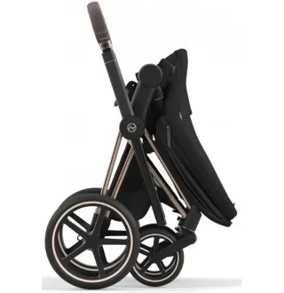Коляска 2в1 Cybex Priam 4.0 Sepia Black на шасі Rosegold