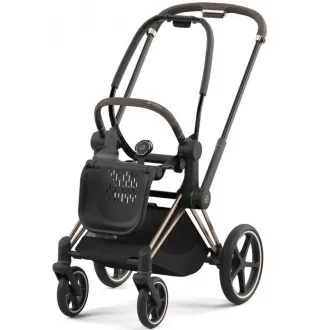 Коляска 2в1 Cybex Priam 4.0 Sepia Black на шасі Rosegold