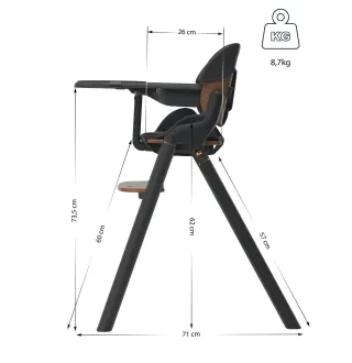 Стільчик для годування Espiro Allure 11 Timber Black