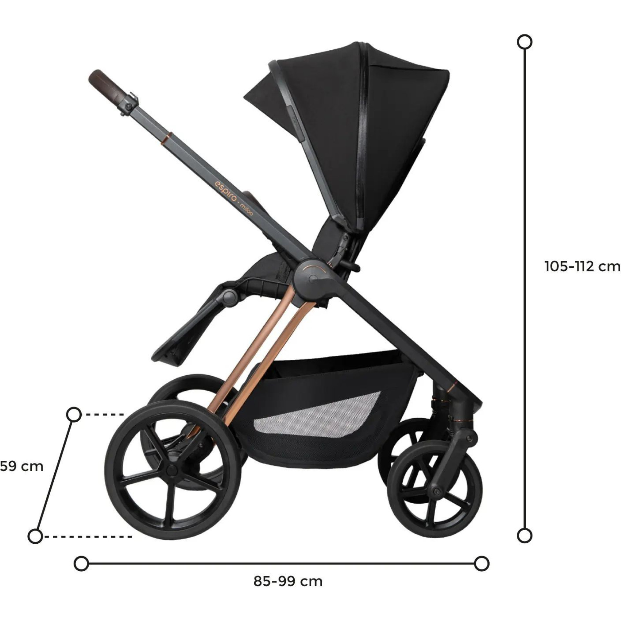 Коляска 2в1 Espiro Miloo 2025 217 Cashmere Gray