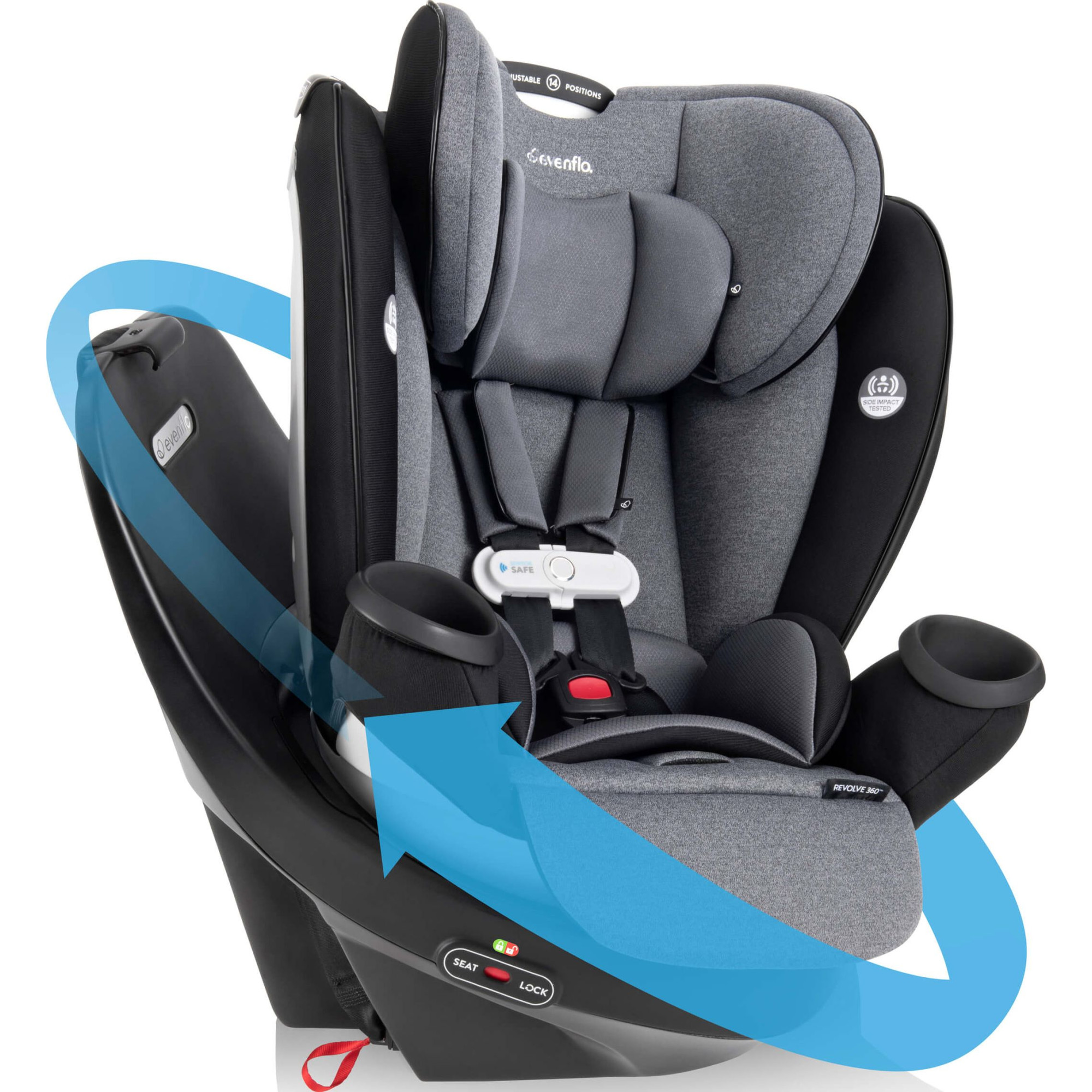 Автокрісло Evenflo Gold SensorSafe Revolve 360 LX Moonstone