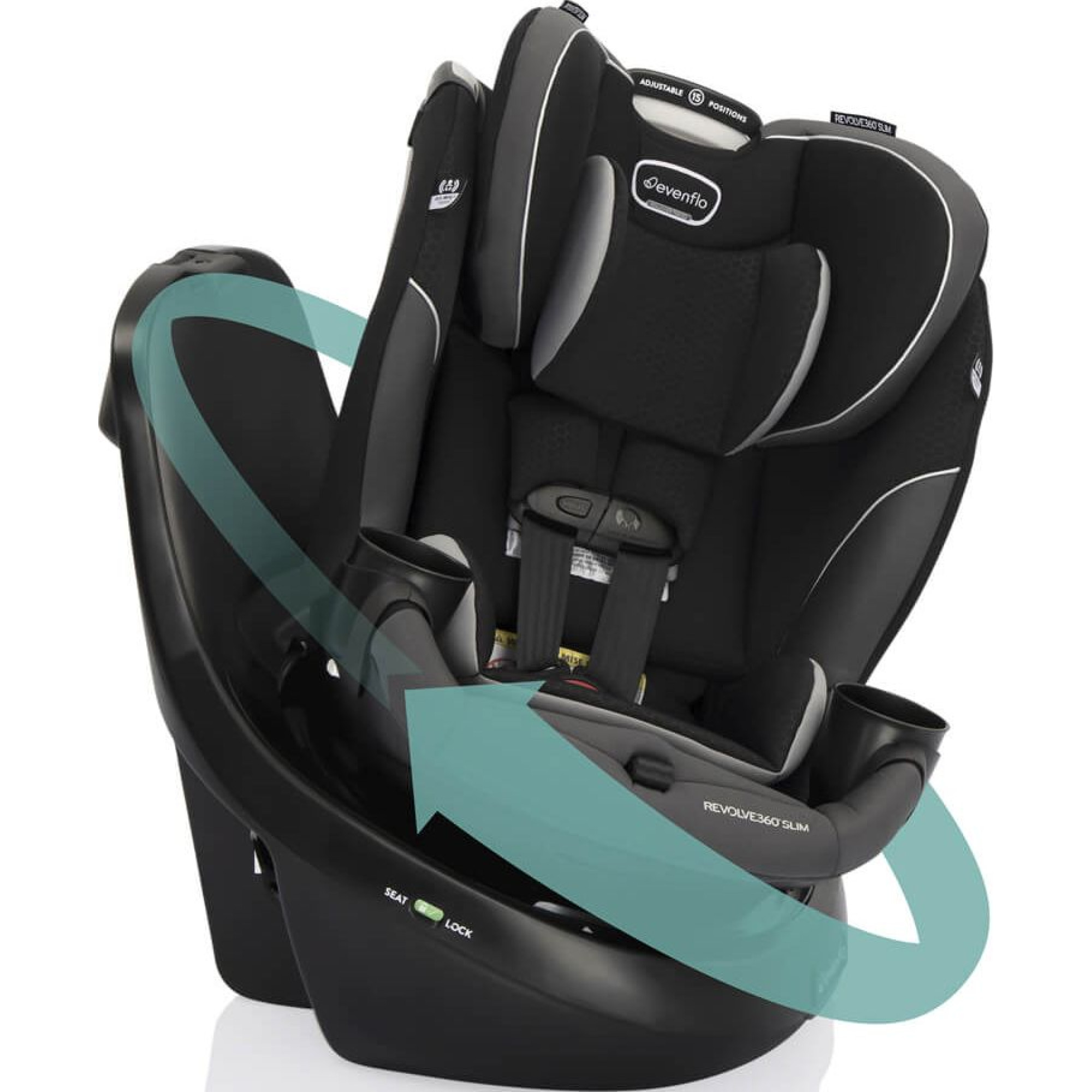 Автокрісло Evenflo Revolve 360 Slim Canton Black