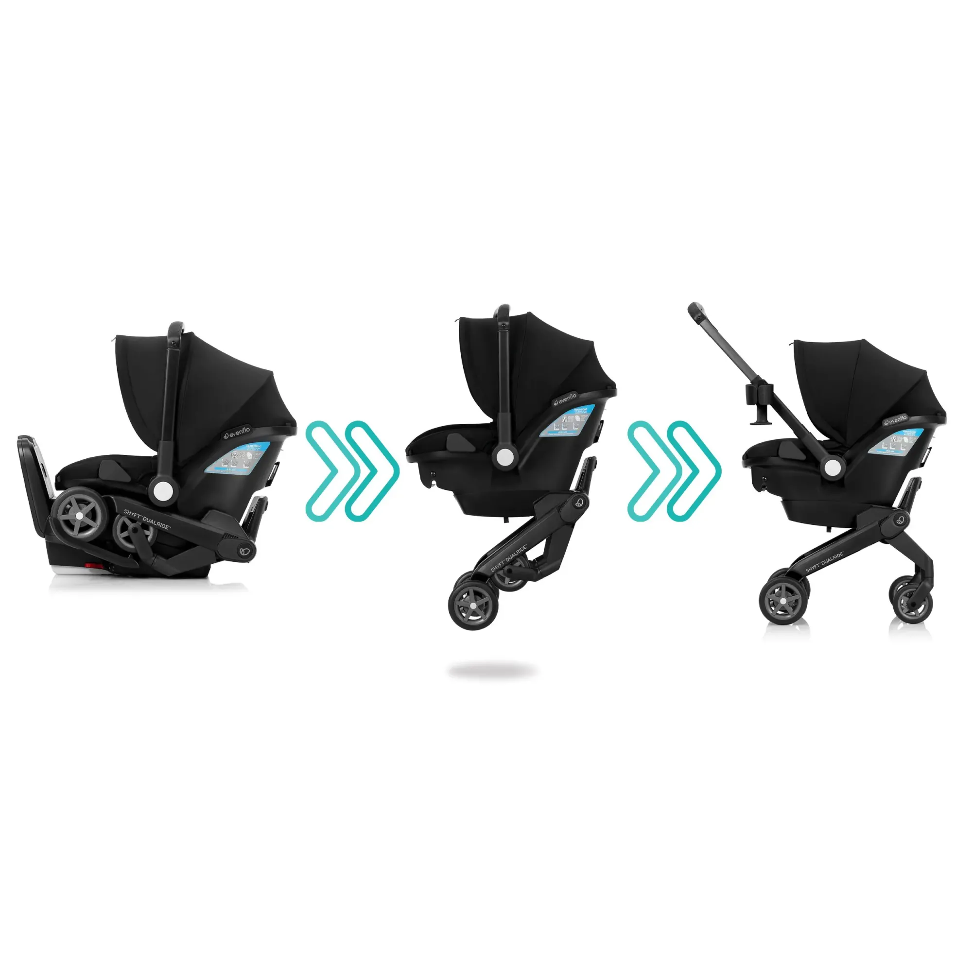 Автокрісло Evenflo Shyft DualRide Beaufort Black