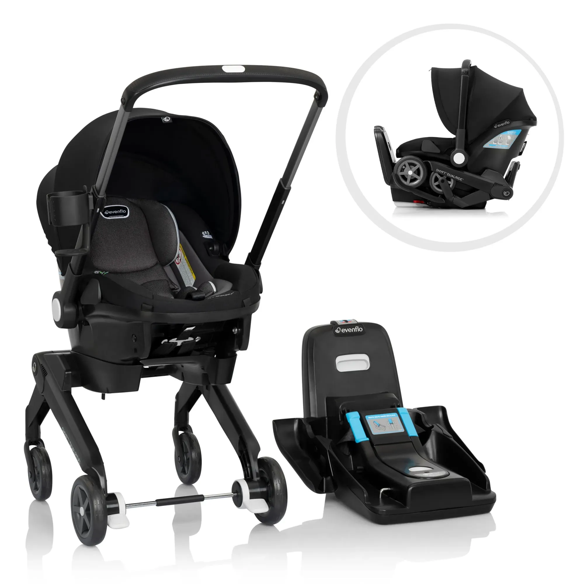 Автокрісло Evenflo Shyft DualRide Beaufort Black