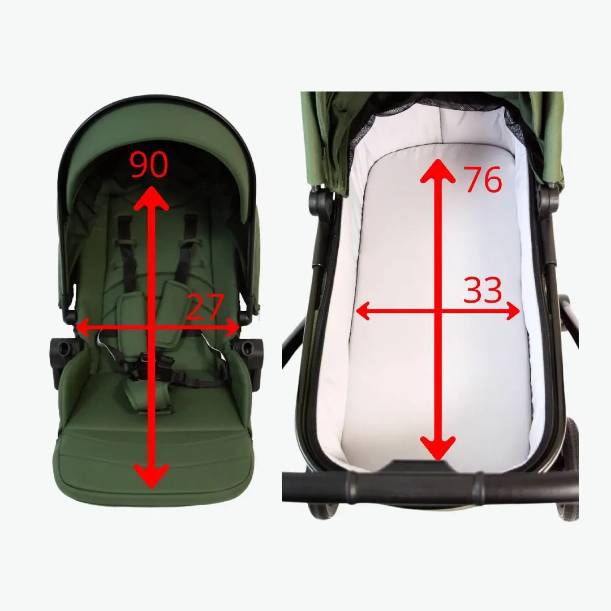 Коляска 3в1 FreeON Zack Olive
