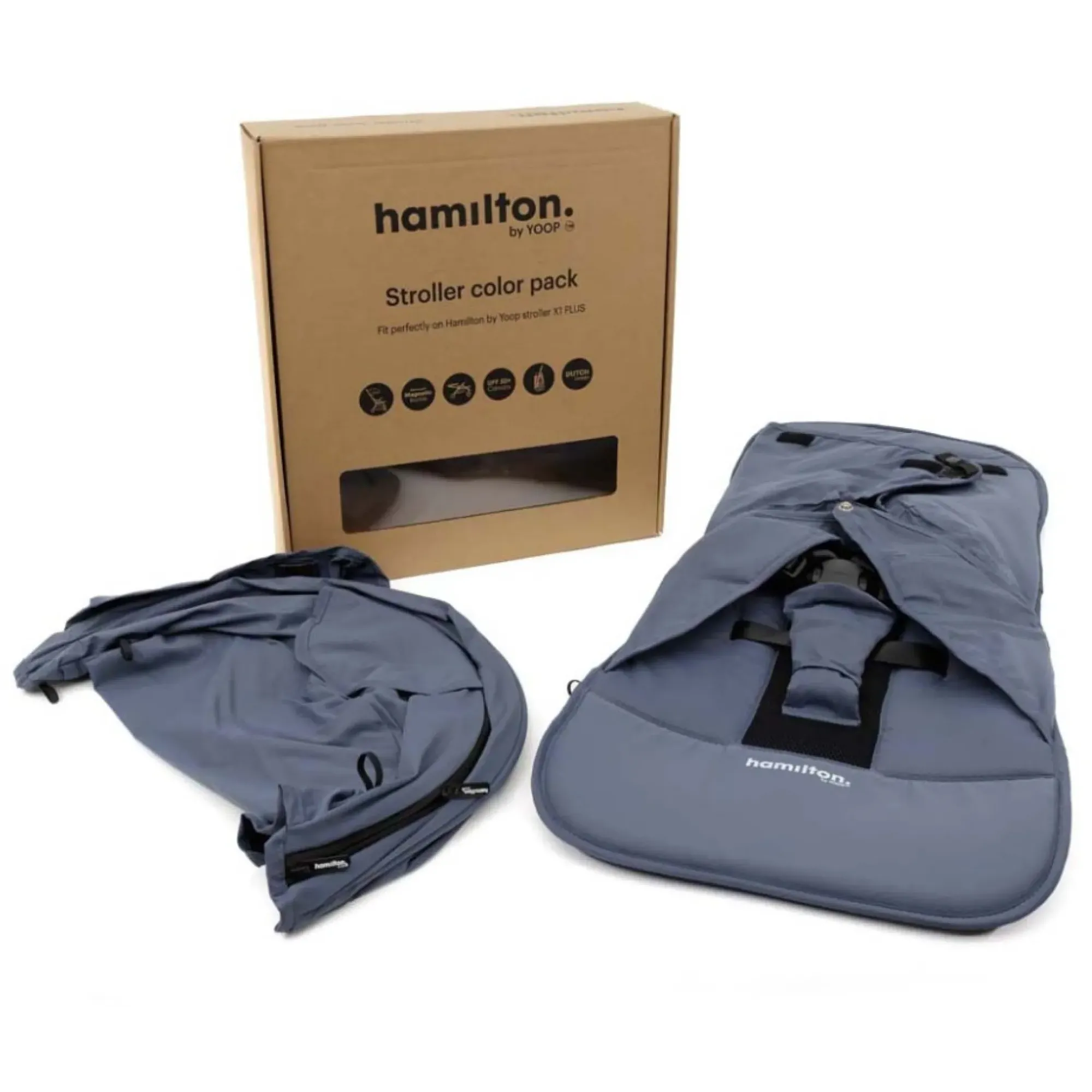 Набір текстилю до коляски Hamilton by Yoop X1 Plus Indigo Blue