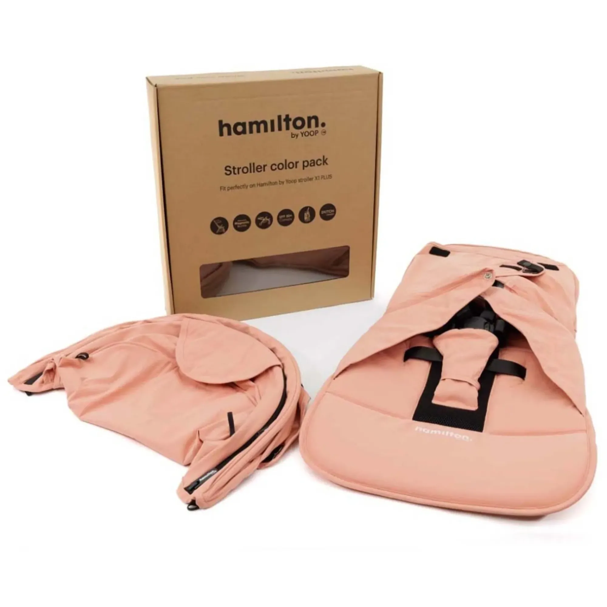 Набір текстилю до коляски Hamilton by Yoop X1 Plus Pastel Pink