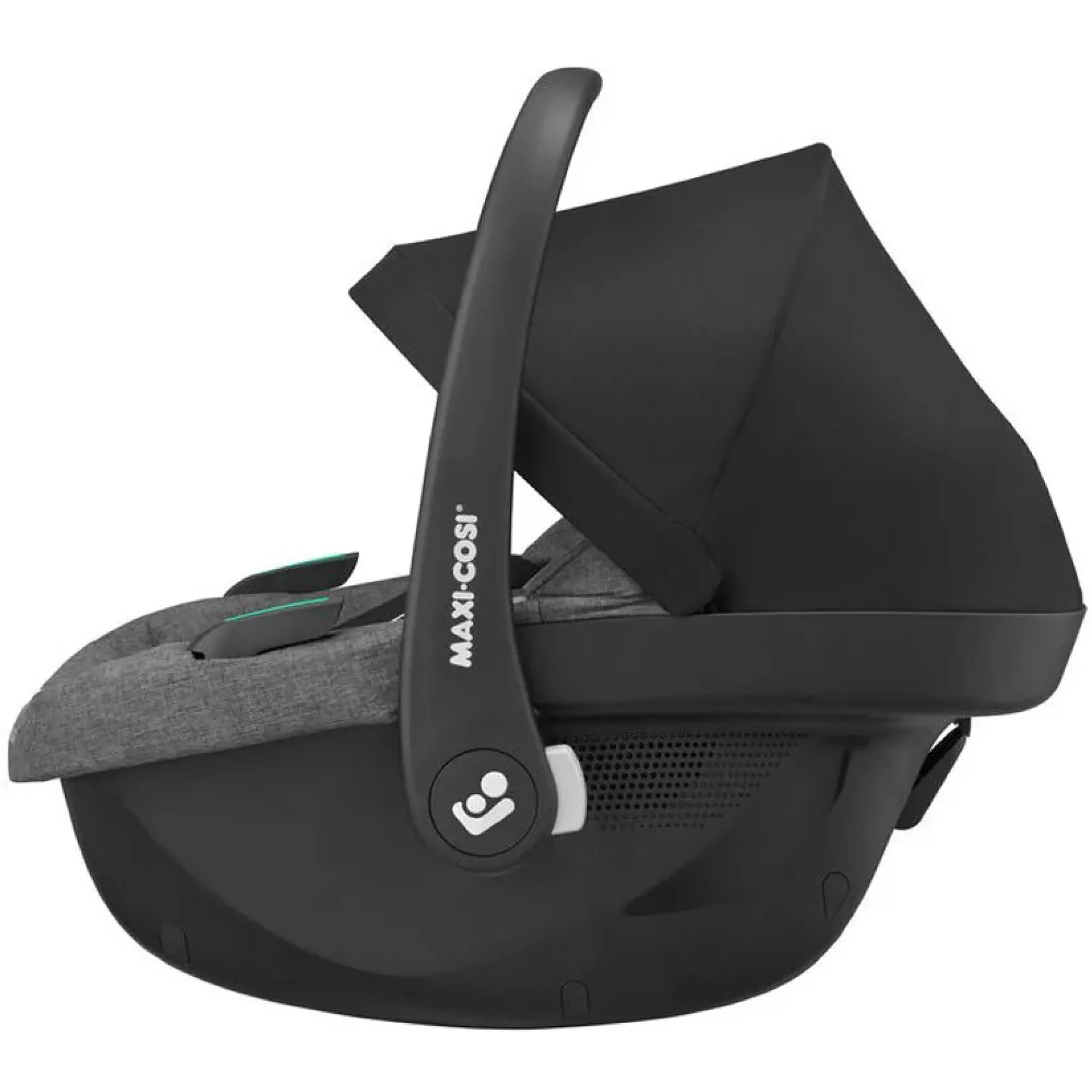 Коляска 3в1 Maxi-Cosi Zelia S Trio Dark Grey (Black Frame/Brown Leather + CabrioFix S i-Size + сумка)
