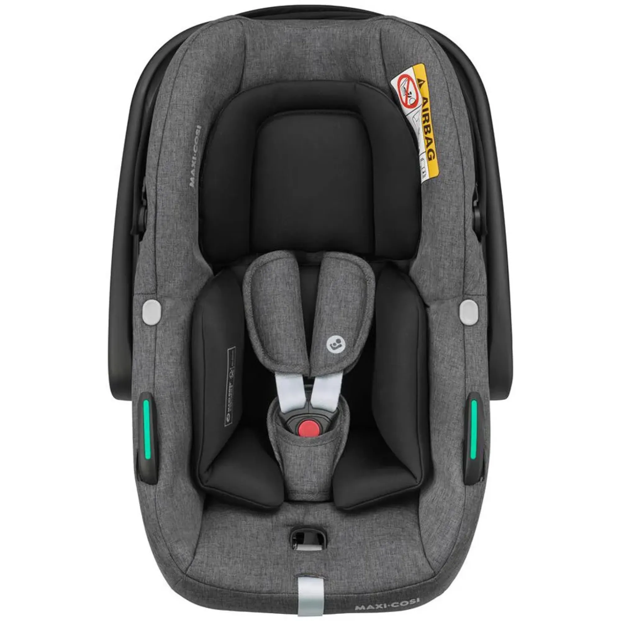 Коляска 3в1 Maxi-Cosi Zelia S Trio Dark Grey (Black Frame/Brown Leather + CabrioFix S i-Size + сумка)