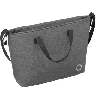 Коляска 3в1 Maxi-Cosi Zelia S Trio Dark Grey (Black Frame/Brown Leather + CabrioFix S i-Size + сумка)
