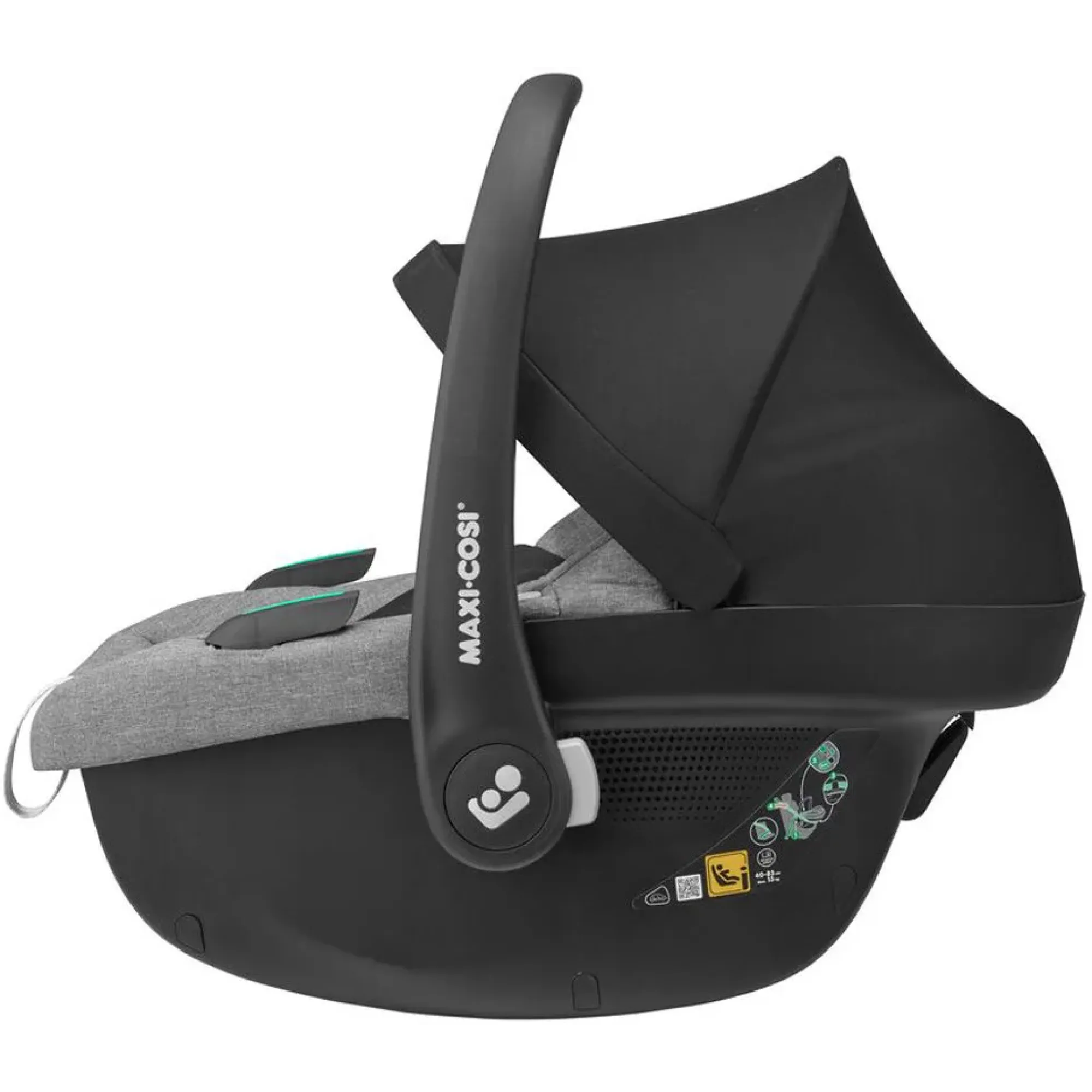 Коляска 3в1 Maxi-Cosi Zelia S Trio Grey (Black Frame/Brown Leather + CabrioFix S i-Size + сумка)