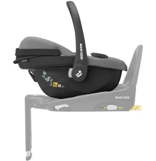Коляска 3в1 Maxi-Cosi Zelia S Trio Grey (Black Frame/Brown Leather + CabrioFix S i-Size + сумка)