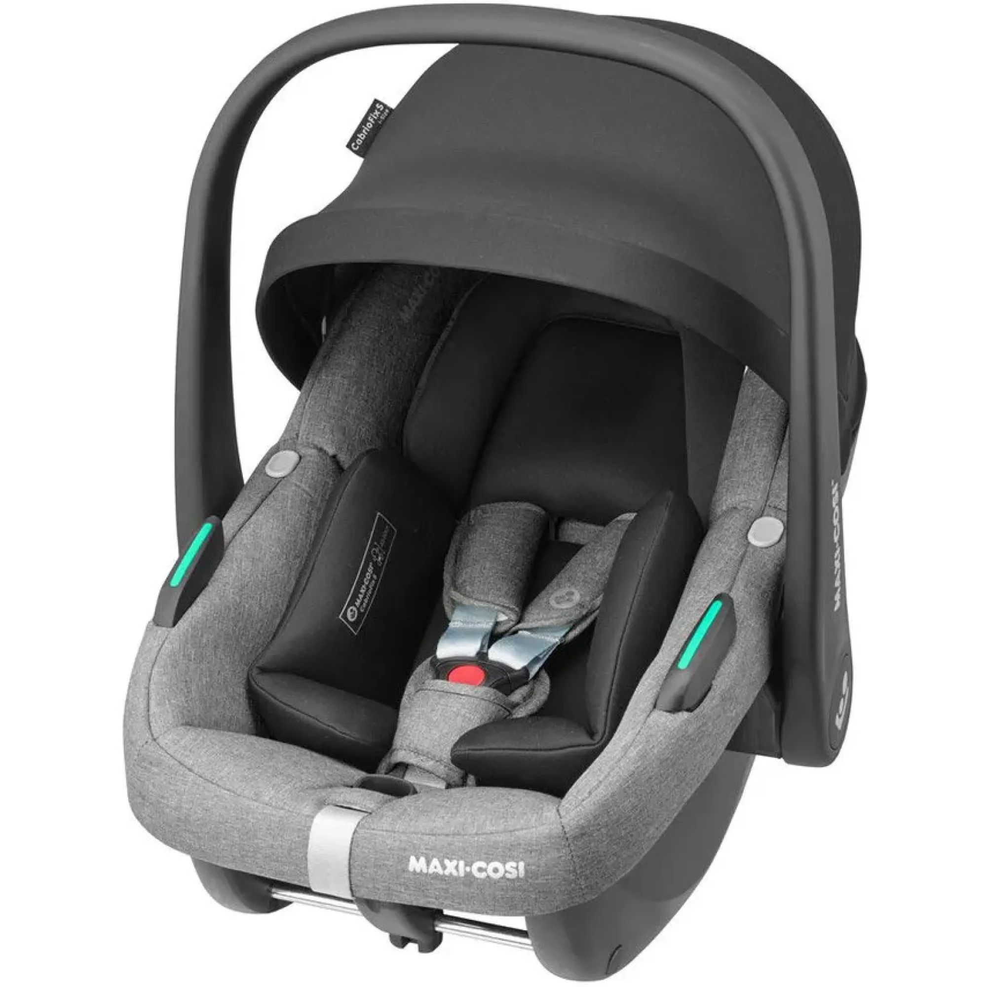 Коляска 3в1 Maxi-Cosi Zelia S Trio Grey (Black Frame/Brown Leather + CabrioFix S i-Size + сумка)