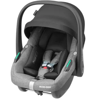Коляска 3в1 Maxi-Cosi Zelia S Trio Grey (Black Frame/Brown Leather + CabrioFix S i-Size + сумка)