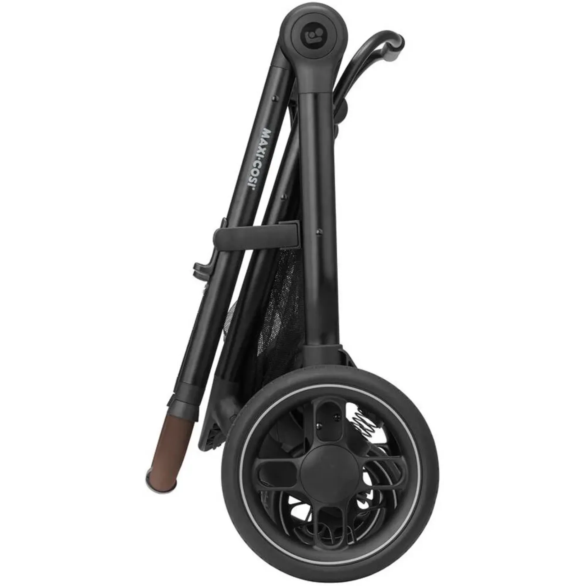 Коляска 3в1 Maxi-Cosi Zelia S Trio Grey (Black Frame/Brown Leather + CabrioFix S i-Size + сумка)