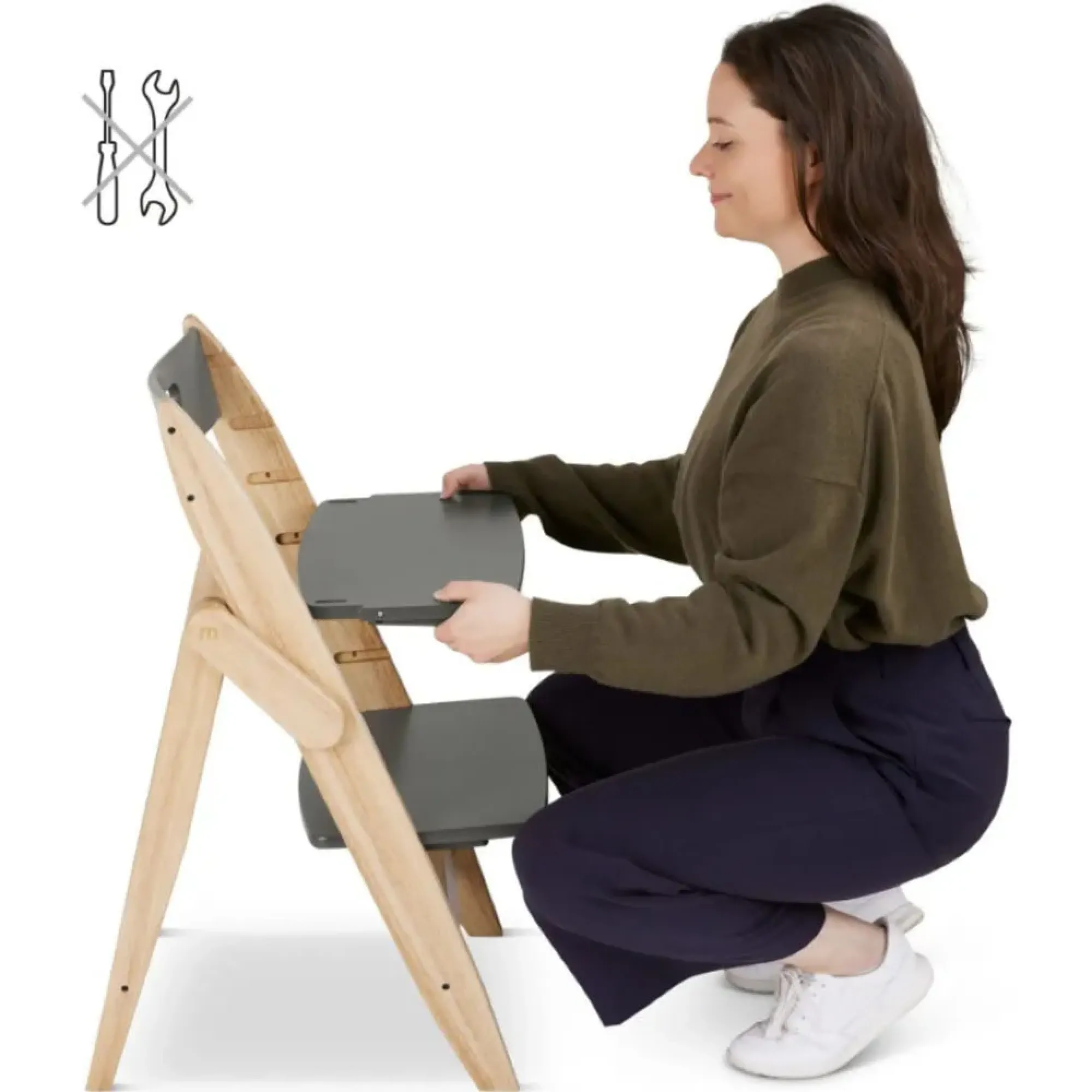 Стільчик для годування Moji YIPPY All-in-One Sets Stone Mint