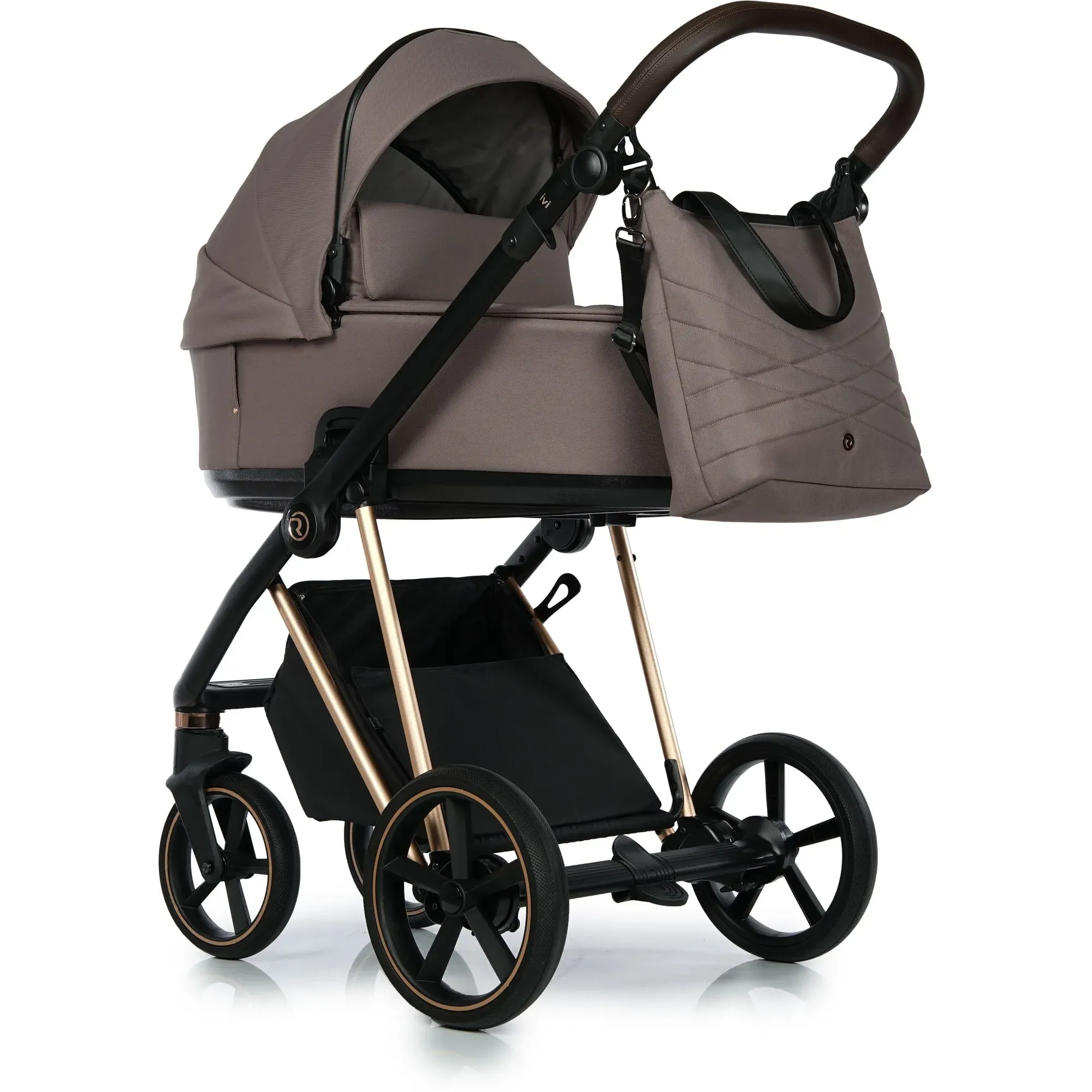 Коляска 2в1 Roan Ivi 2.0 Cocoa Rose Gold