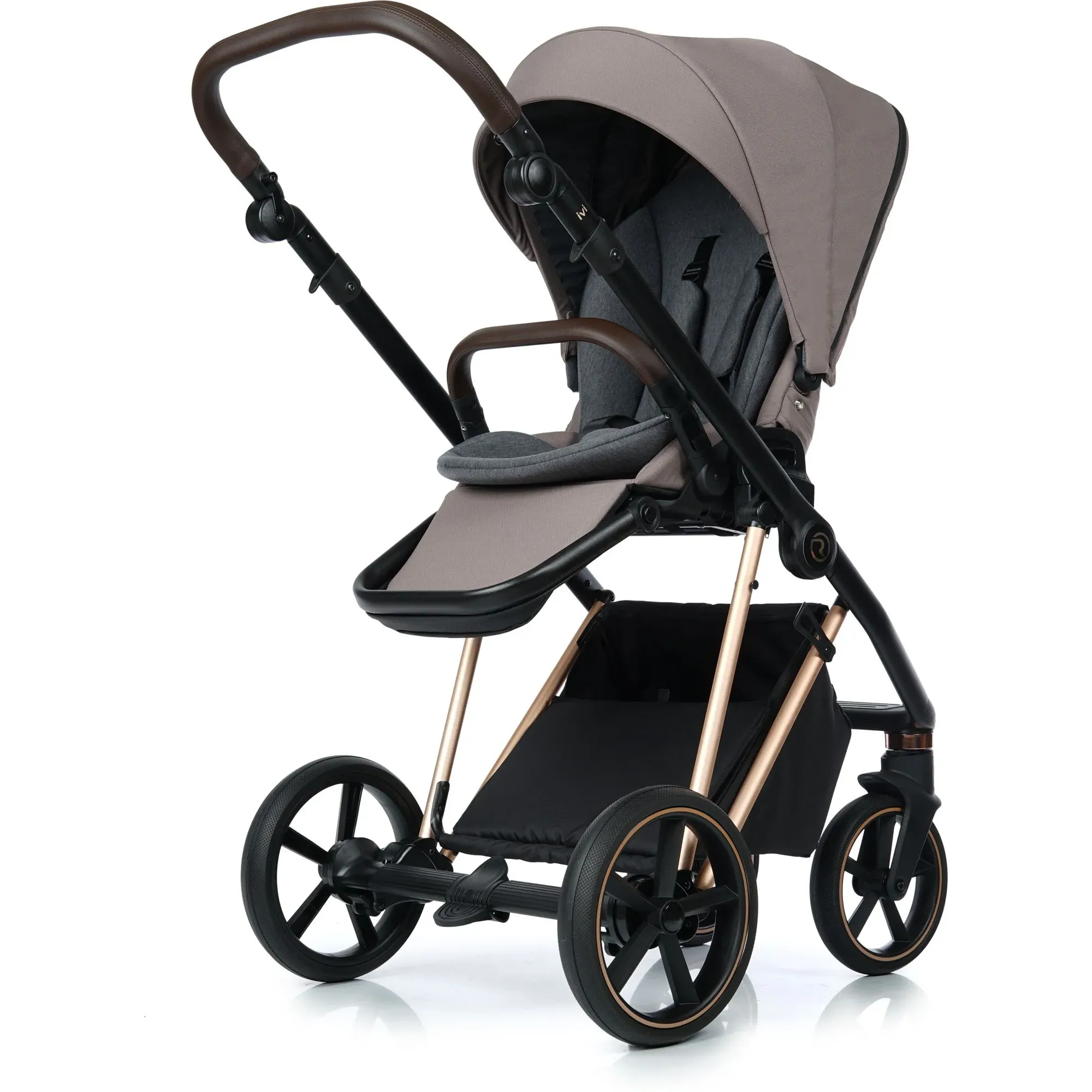 Коляска 2в1 Roan Ivi 2.0 Cocoa Rose Gold