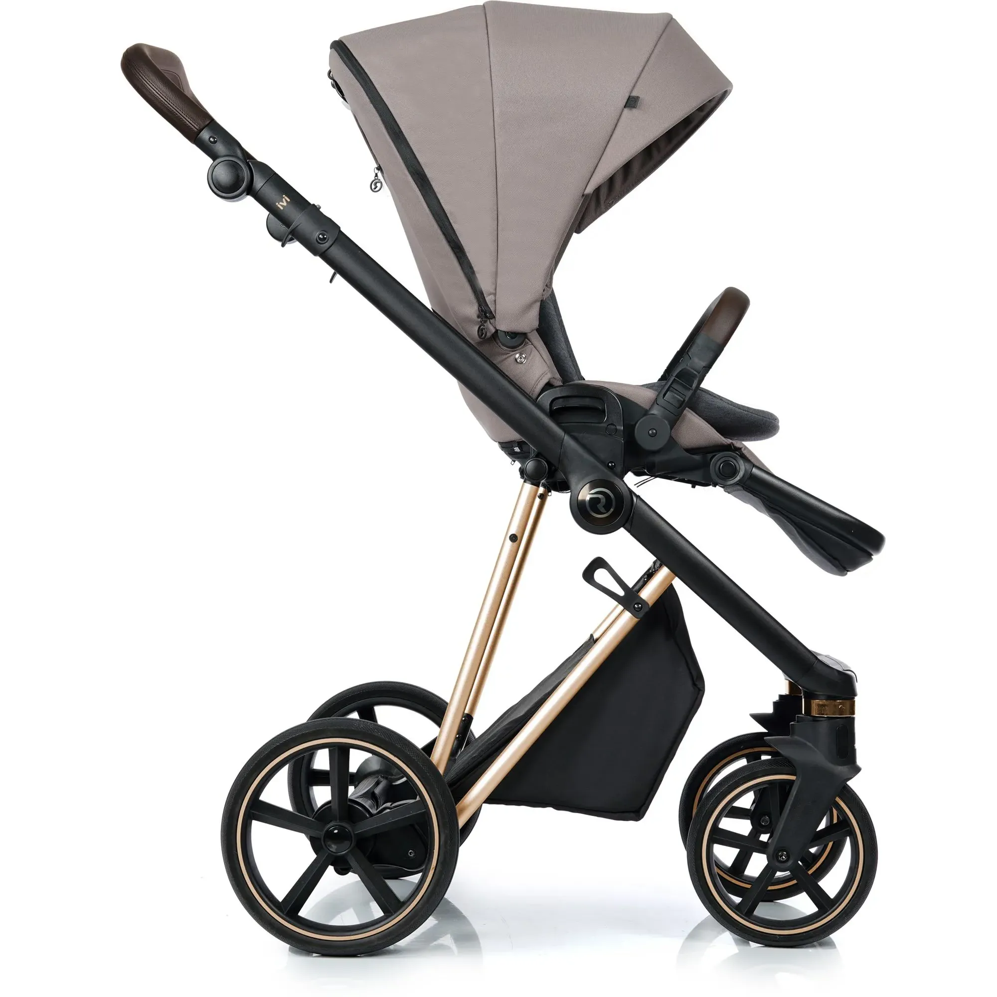 Коляска 2в1 Roan Ivi 2.0 Cocoa Rose Gold