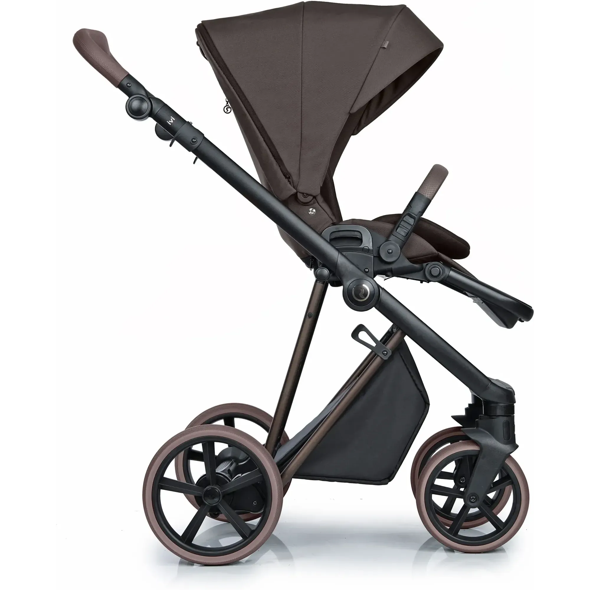 Коляска 2в1 Roan Ivi 2.0 Vintage Collection Turkish Coffee Brown