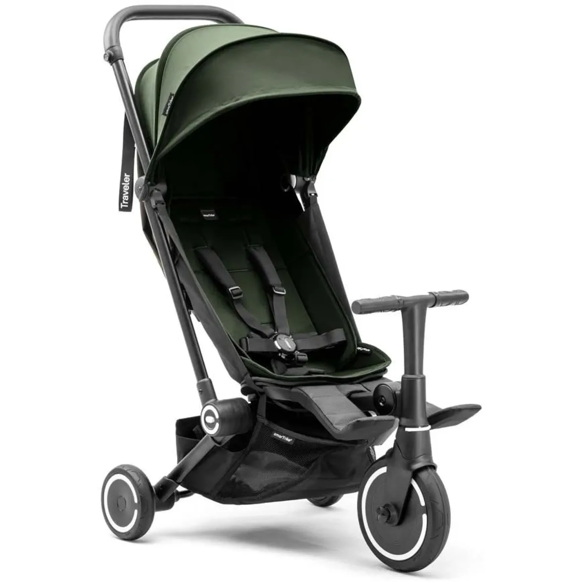 Коляска-велосипед smarTrike Traveler Olive