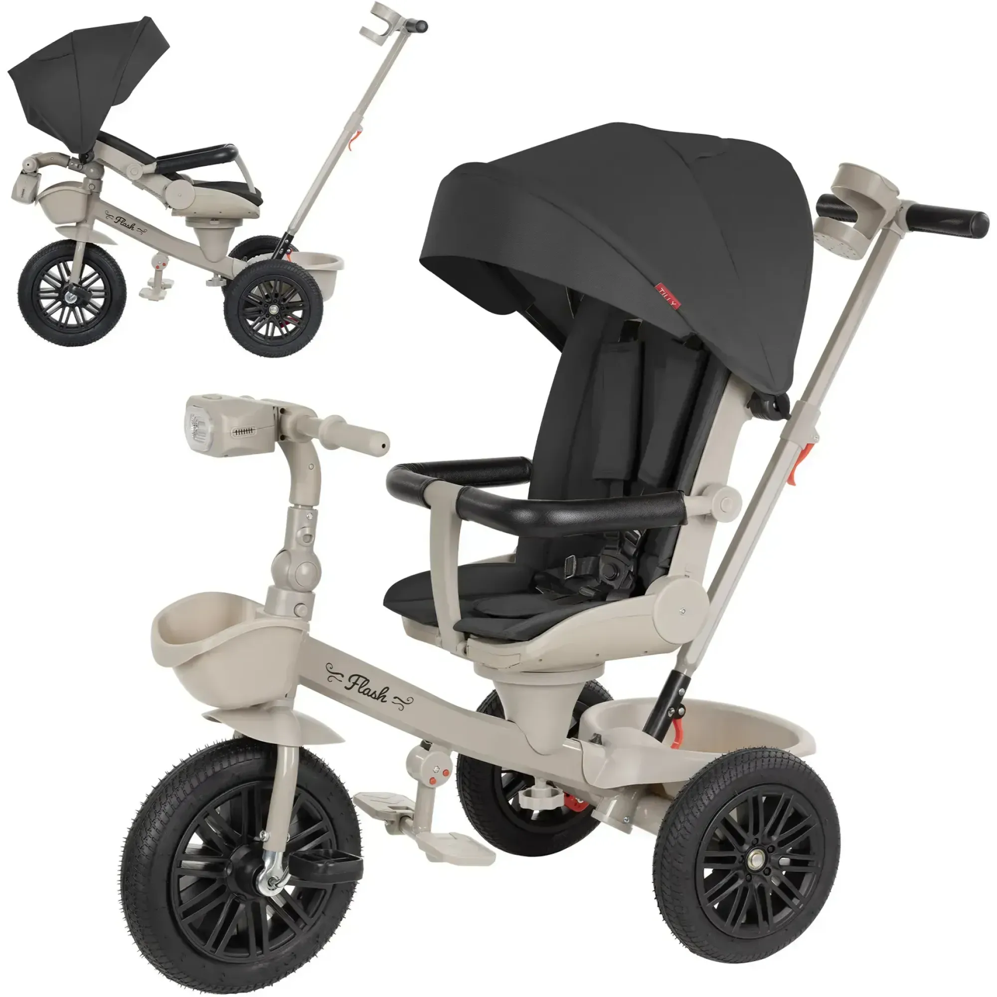 Велосипед триколісний TILLY FLASH T-3812 BLACK