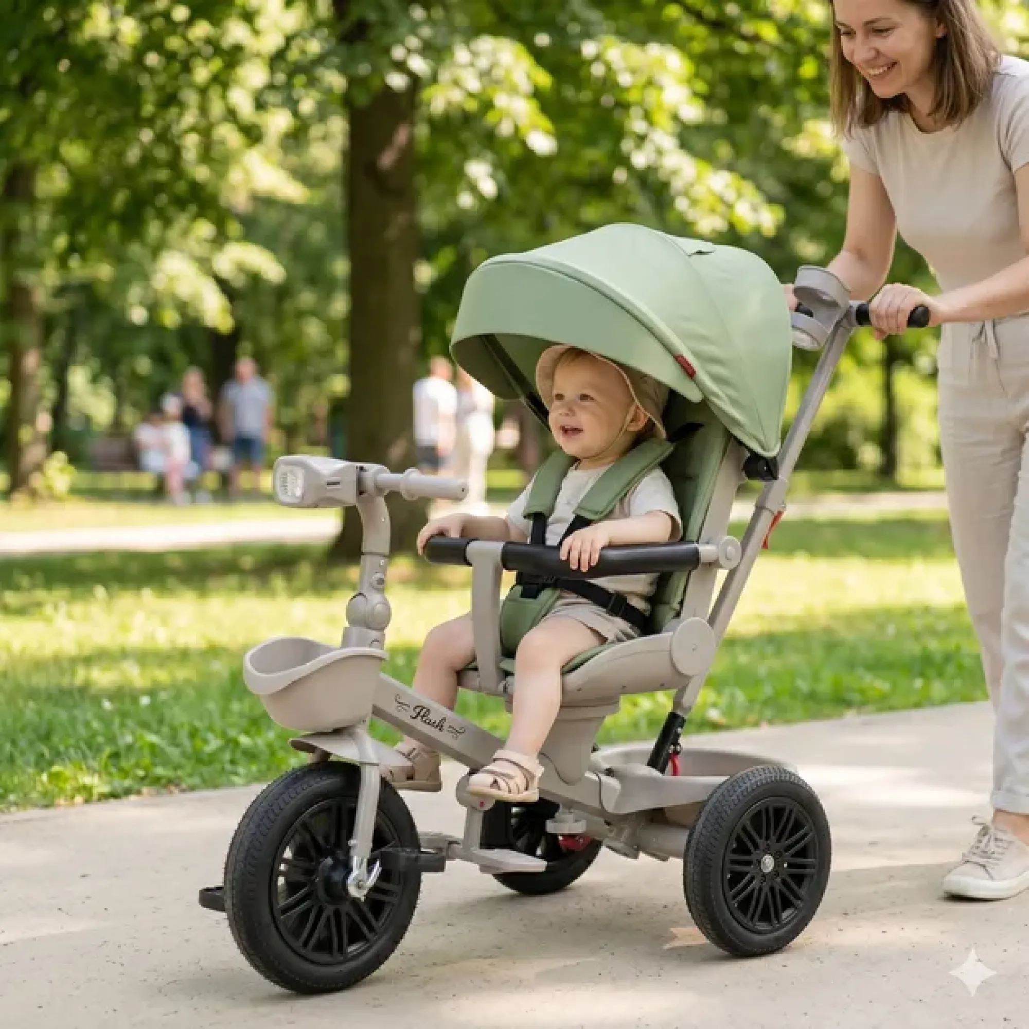 Велосипед триколісний TILLY FLASH T-3812 GREEN