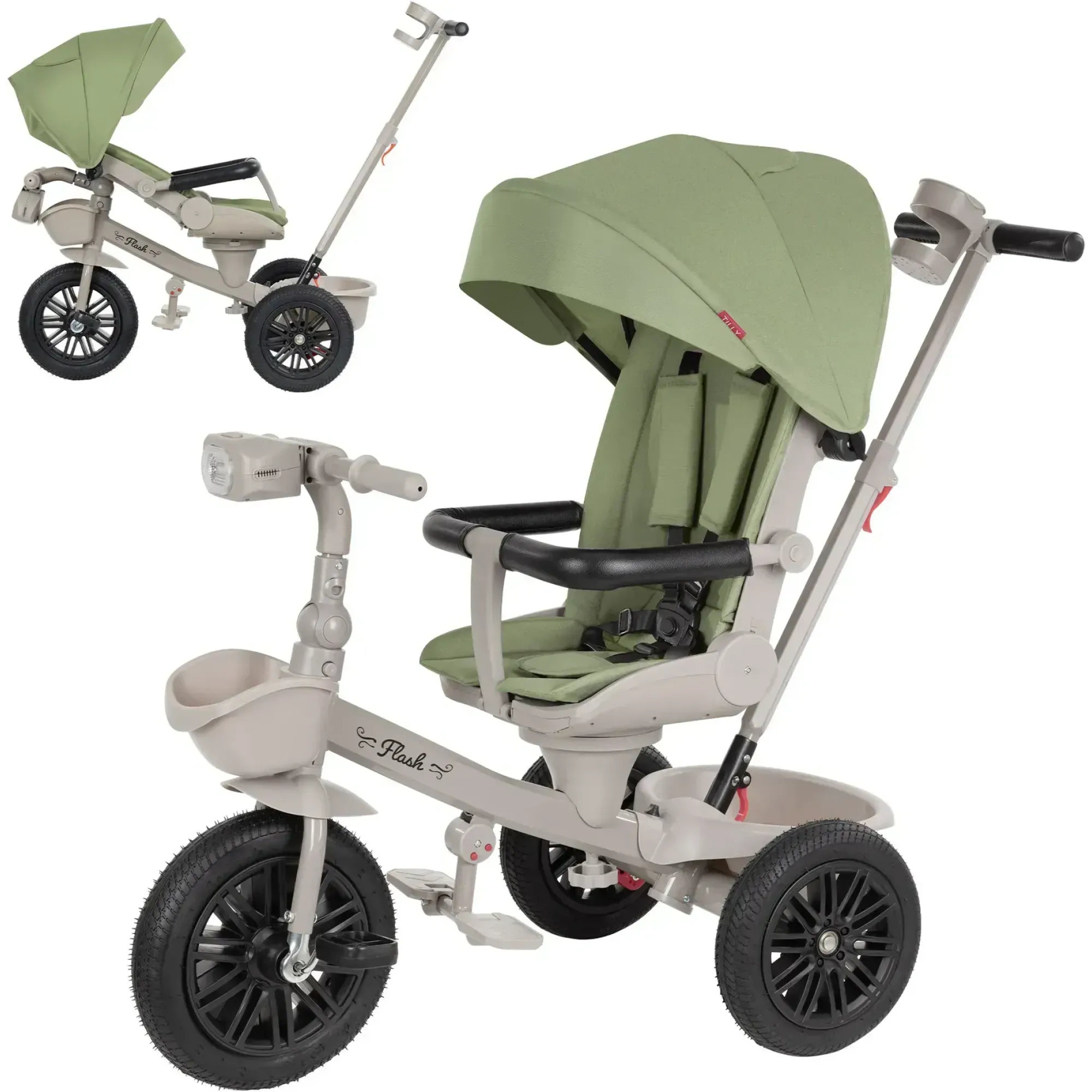 Велосипед триколісний TILLY FLASH T-3812 GREEN