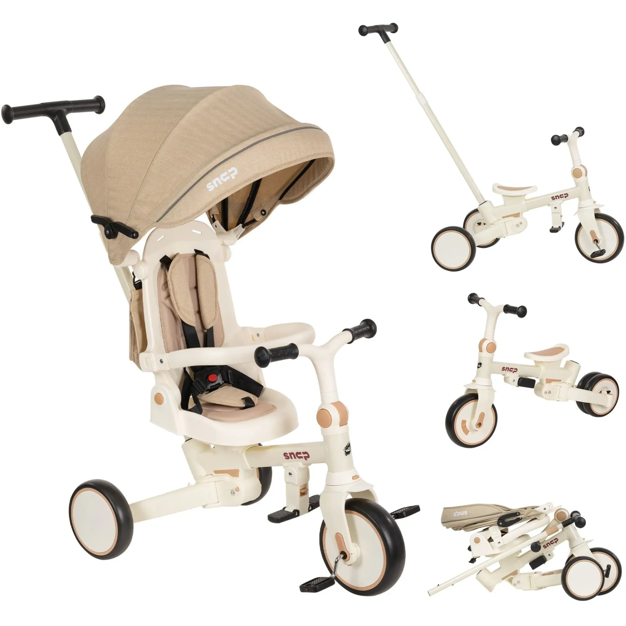Велосипед триколісний TILLY SNAP T-391 БІЛИЙ