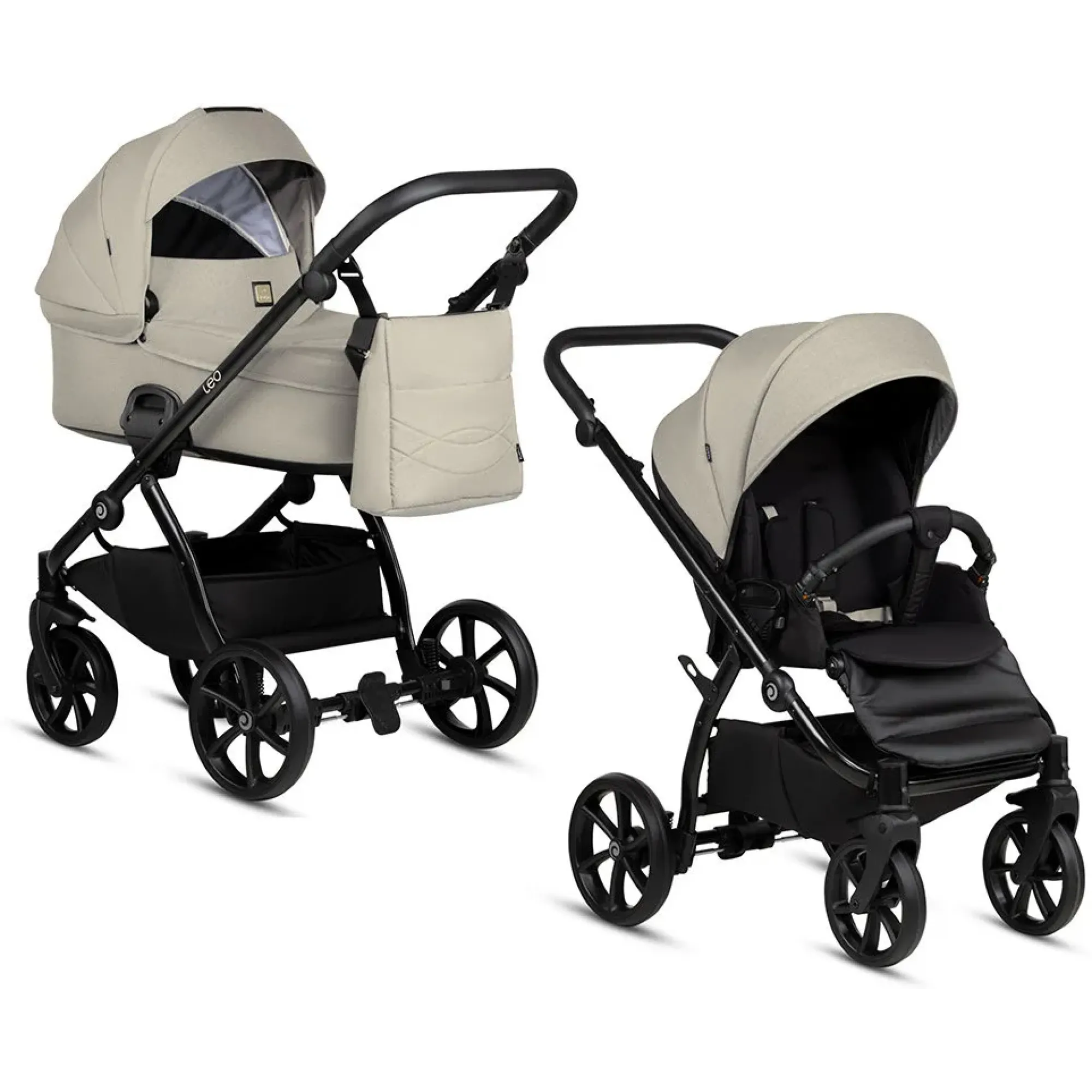 Коляска 2 в 1 Tutis Leo Plus Warm Grey