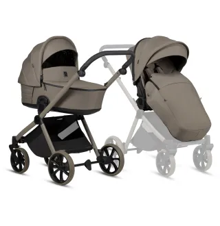 Коляска 2в1 Tutis Mio3 plus Essential Taupe Deep