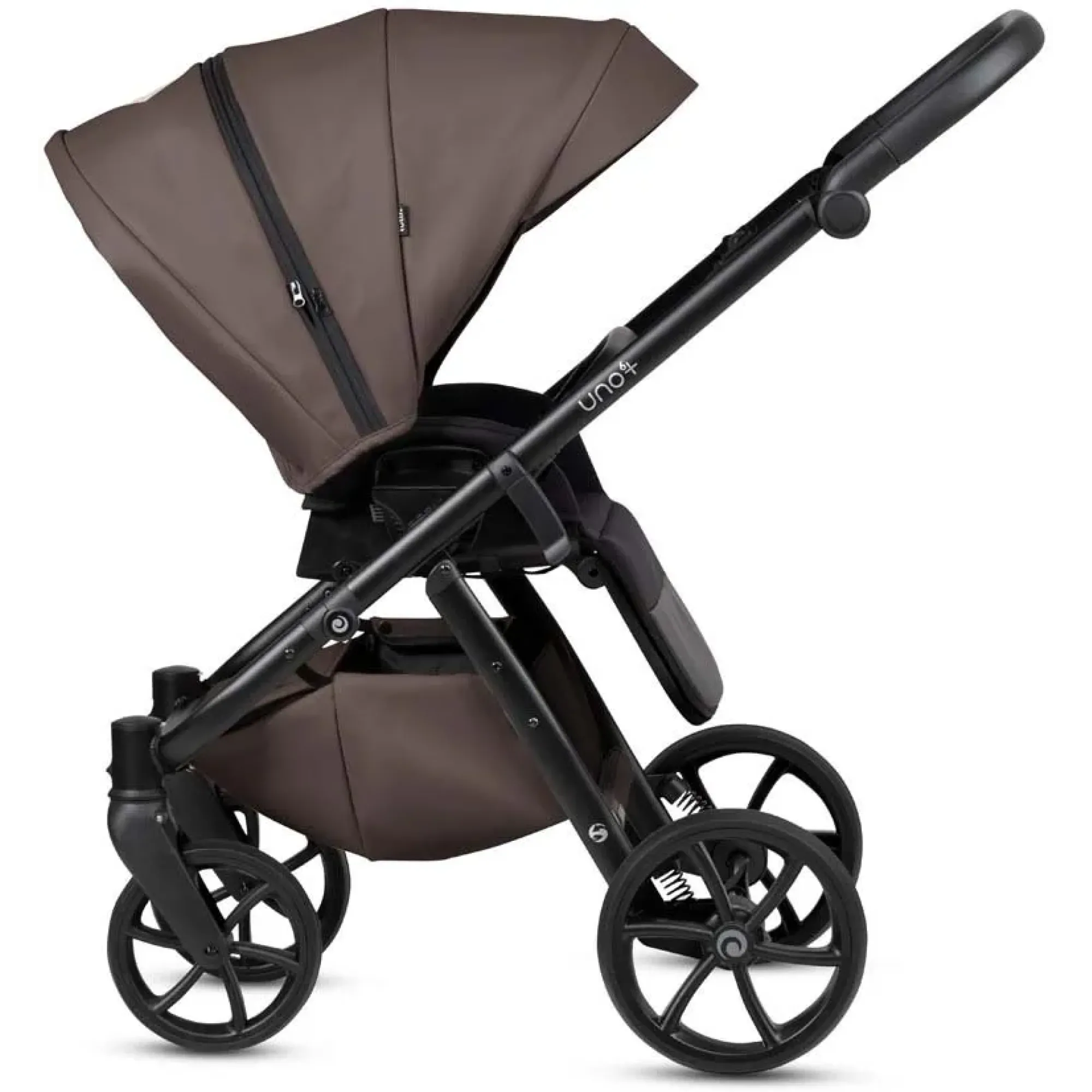 Коляска 2 в 1 Tutis Uno6 plus Leather Cioccolata