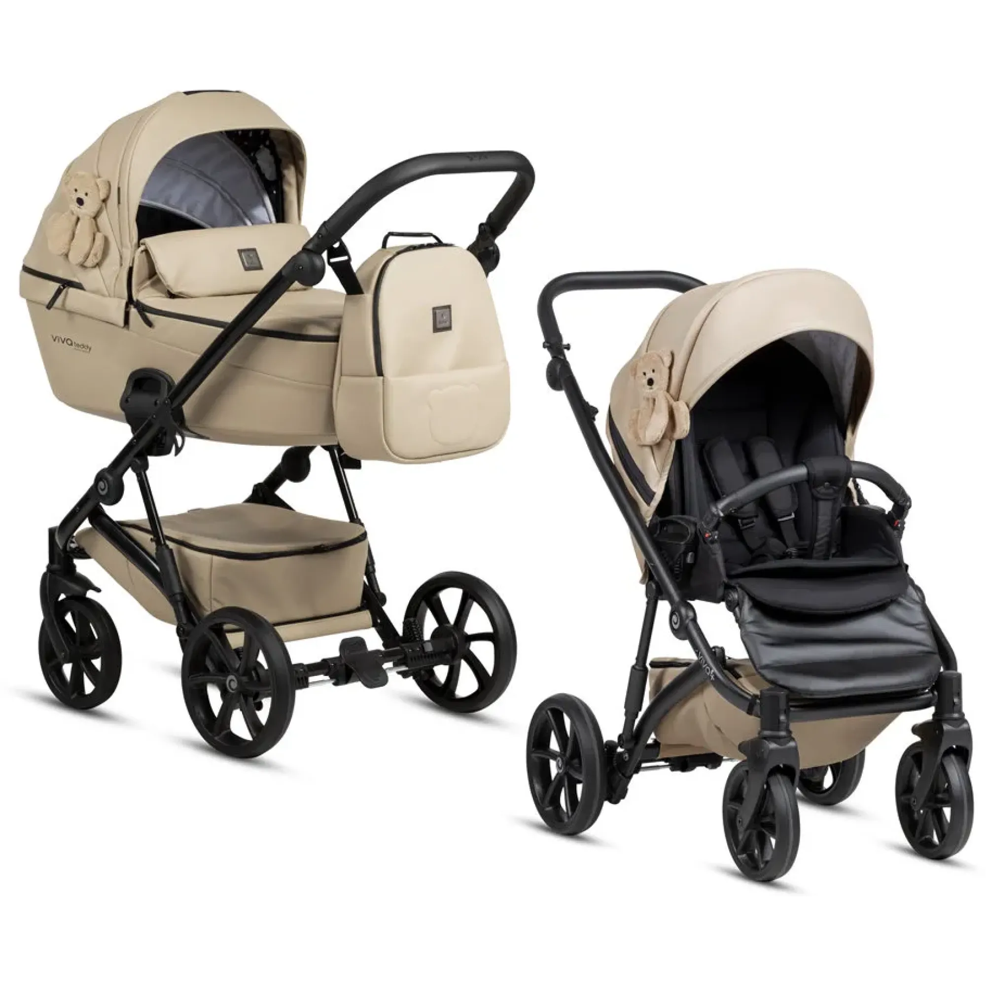 Коляска 2 в 1 Tutis Viva5 plus Teddy Creamy